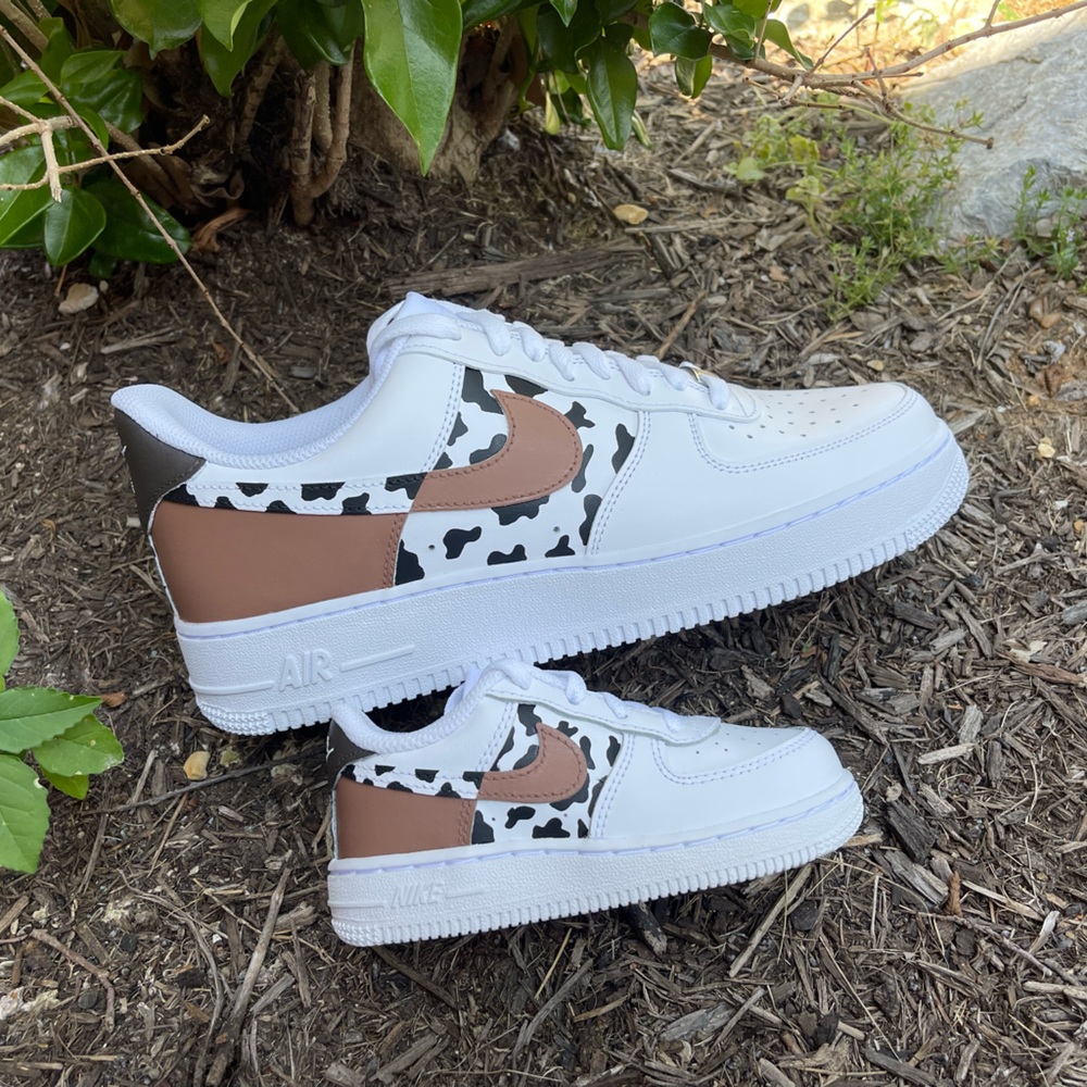 Cow print Air Force 1 women shoes - Picture 3 of 6